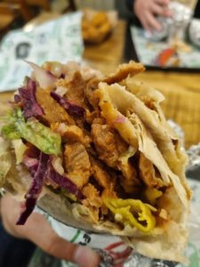 sustainable eating vegan kebab